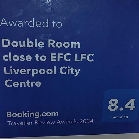 Double Room Close To Efc Lfc Liverpool City Centre Zewnętrze zdjęcie